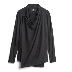 MPG SPORT Maricela Button Detail Open Waterfall Cardigan